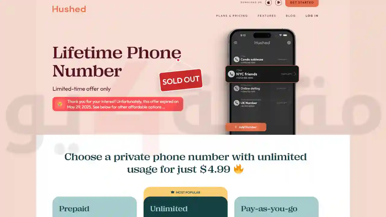 شراء رقم سعودي اون لاين Hushed