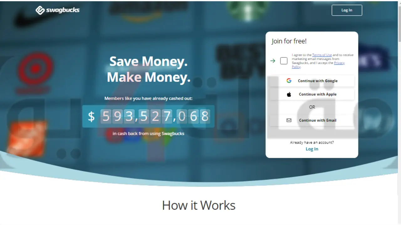 برنامج الربح من الاعلانات Swagbucks