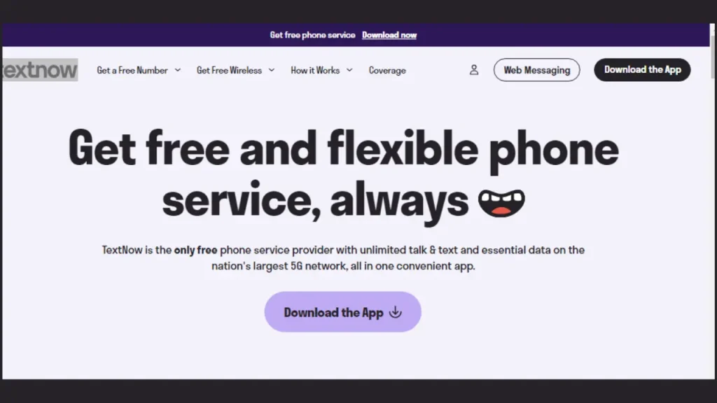 موقع TextNow للأرقام المؤقتة