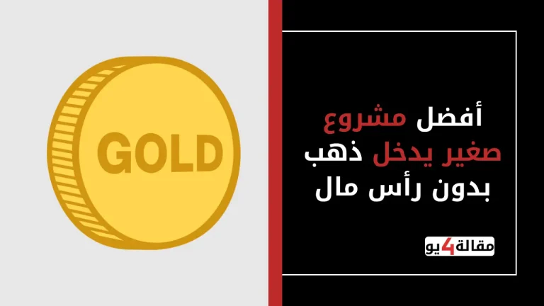 أفضل مشروع صغير يدخل ذهب بدون رأس مال