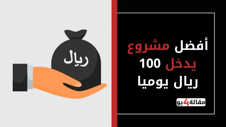 أفضل مشروع يدخل 100 ريال يوميا