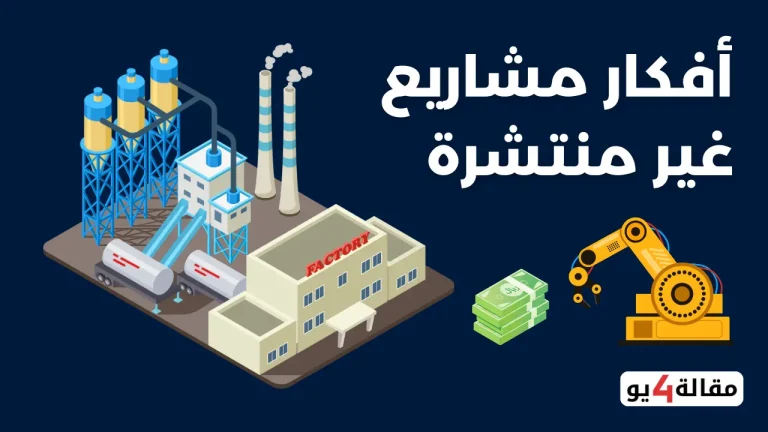 افكار مشاريع غير منتشرة وغير تقليدية