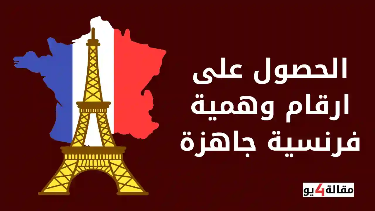 الحصول على ارقام وهمية فرنسية جاهزة