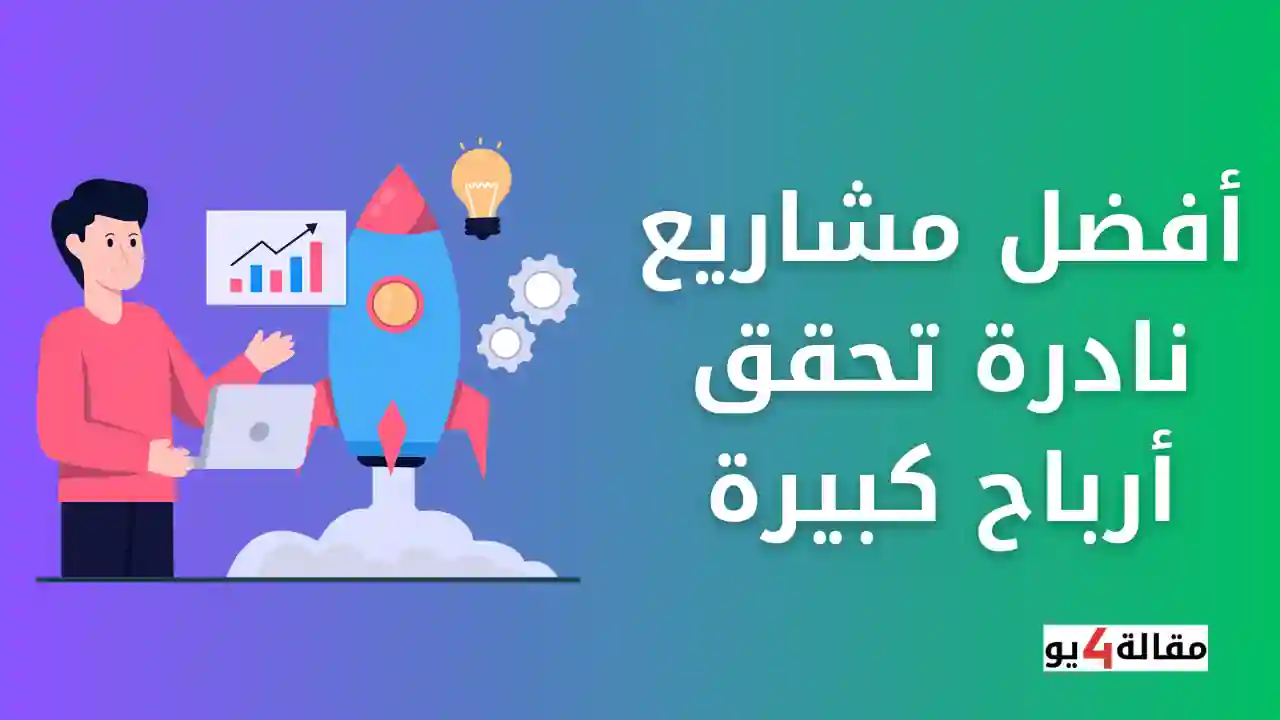 أفضل مشاريع نادرة تحقق أرباح كبيرة